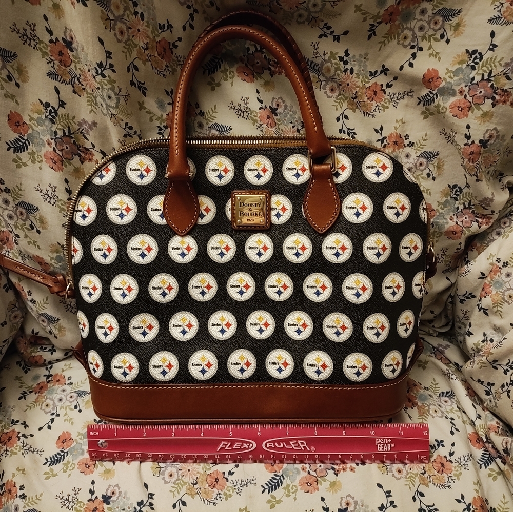 Gently used Steelers purse from Dooney + Bourke